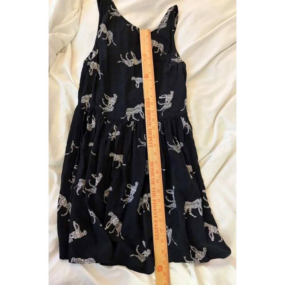 Wyld Hart Girls Shift Dress Size Medium Tiger Print Gypsy Boho Flare Sleeveless